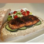 Freezer Friendly Blackened Salmon Sandwich