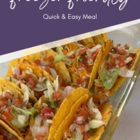 freezer friendly chicken oven tacos