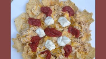 freezer friendly creamy chicken nachos
